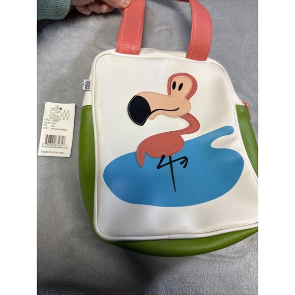 Paul Frank Handbags - 2004 Paul Frank Flamingo  Baguette Hand Bag Double Handle Rare Y2K Retro NWT
